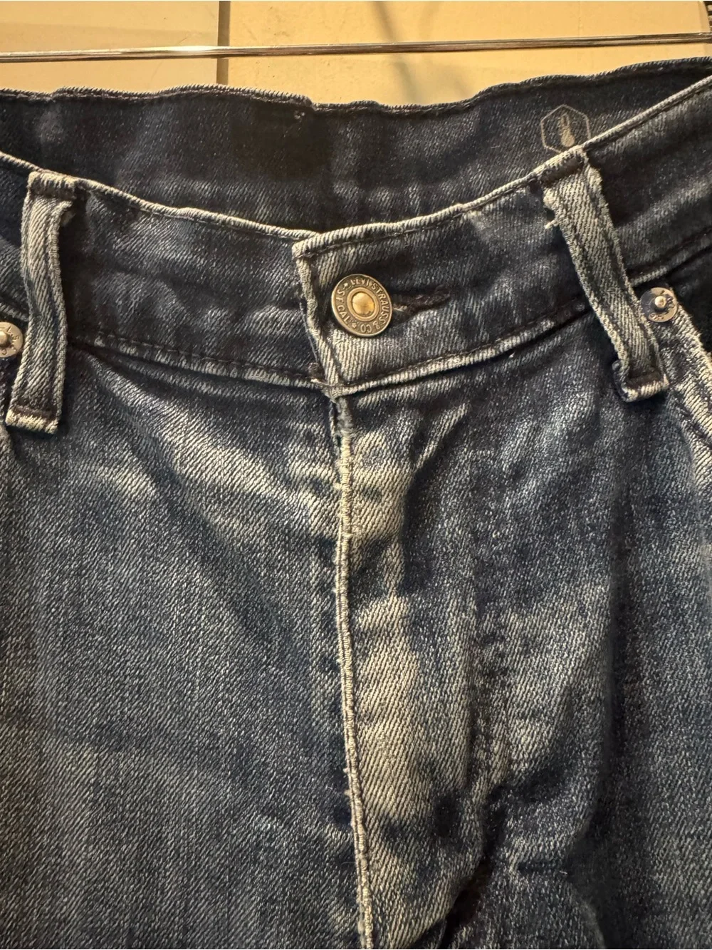 2 pair 541 Levi's Slim Straight Dark Blue Washed Jeans
